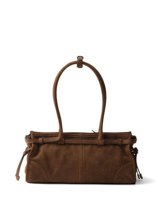 Bonnie medium nubuck leather handbag<BR/><BR/> 1BA426 V MOM 2GB8F0324 PRADA 