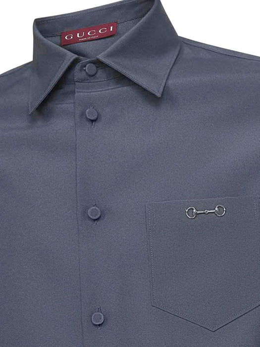 <BR/>horsebit-detail shirt 841624 ZAFKB1088 GUCCI 