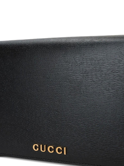 textured leather chain wallet 772643 0OP0N1000 GUCCI 