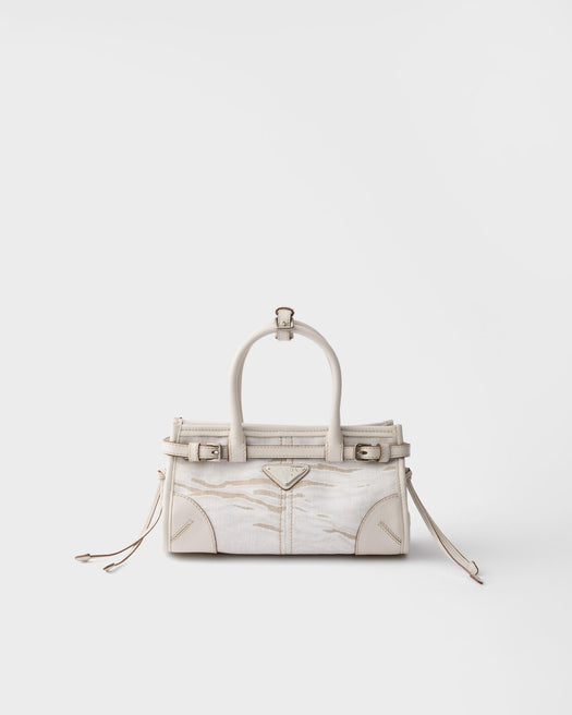 Bonnie small printed linen handbag 1BA486 V OFO 2FPTF0009 PRADA 