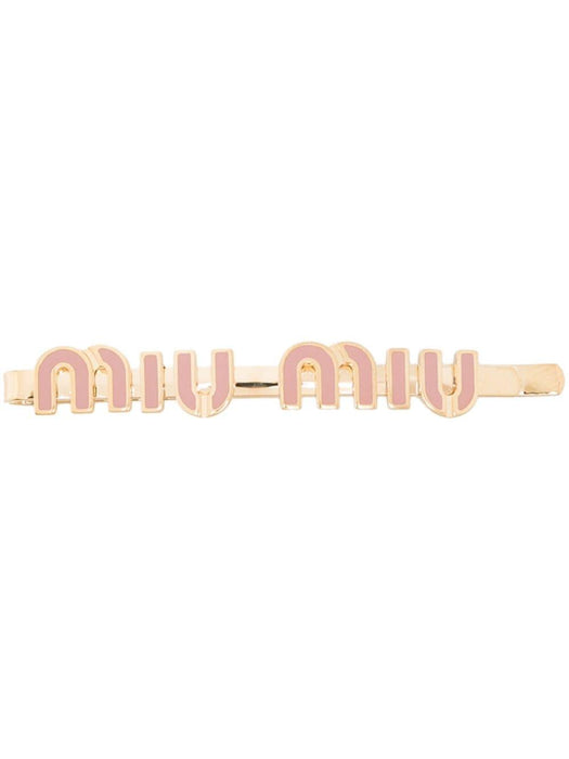 logo-lettering hairclip 5IF146 2F6TF0615 MIU MIU 