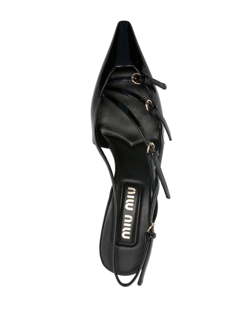 buckle-embellished slingback pumps 5I013E F M055 069F0002 MIU MIU 