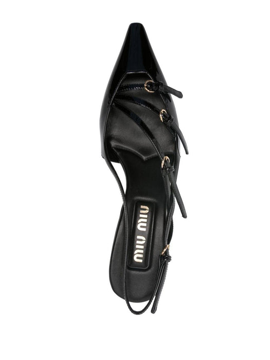 buckle-embellished slingback pumps 5I013E F M055 069F0002 MIU MIU 