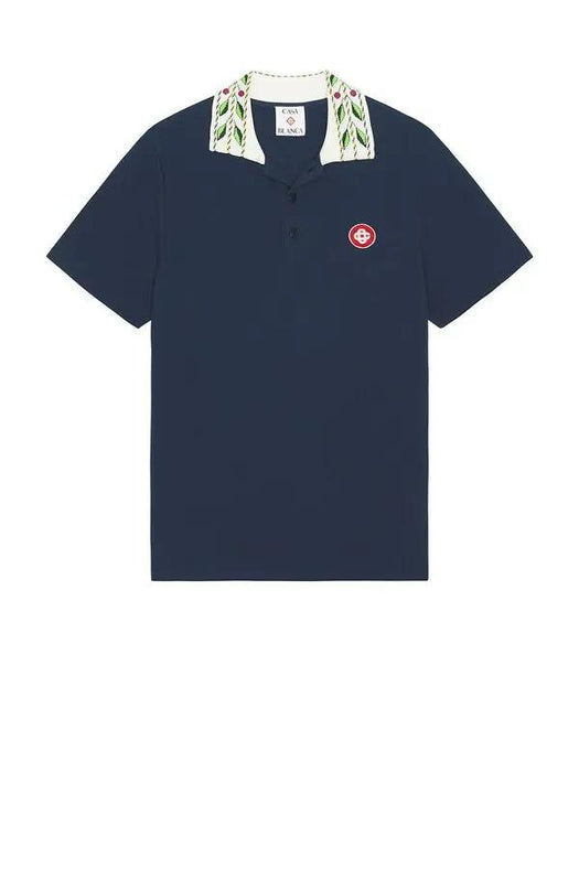 Classic Laurel Pique Polo MPF25-JTP-243-02 NAVY CASABLANCA 