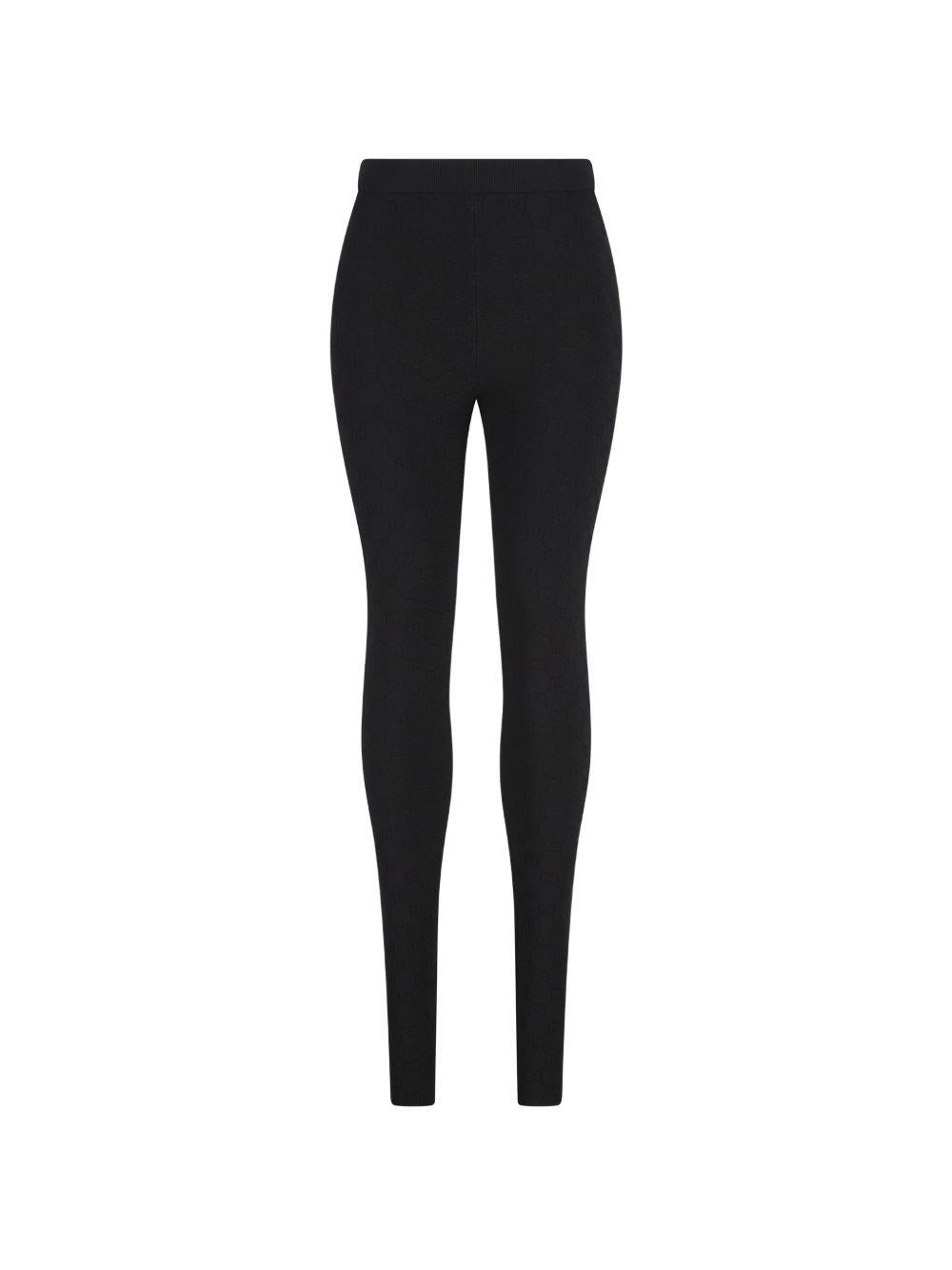 gg motif ribbed leggings<BR/><BR/> 852277 XKFCP1000 GUCCI 