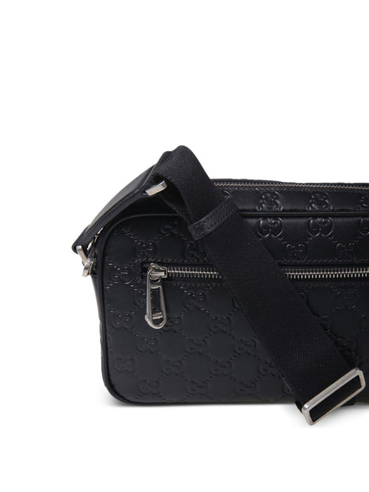 embossed messenger bag<BR/><BR/> 850242 AAFOM1053 GUCCI 