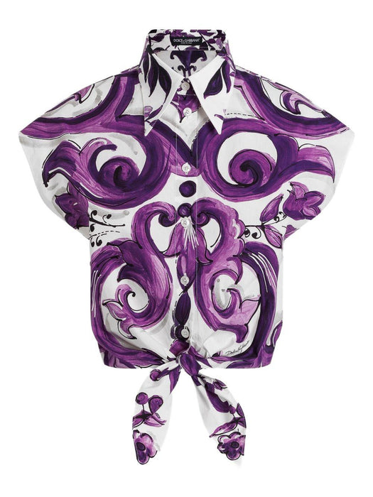graphic-print cotton shirt F5T53T HH5ENIP3TN DOLCE & GABBANA 