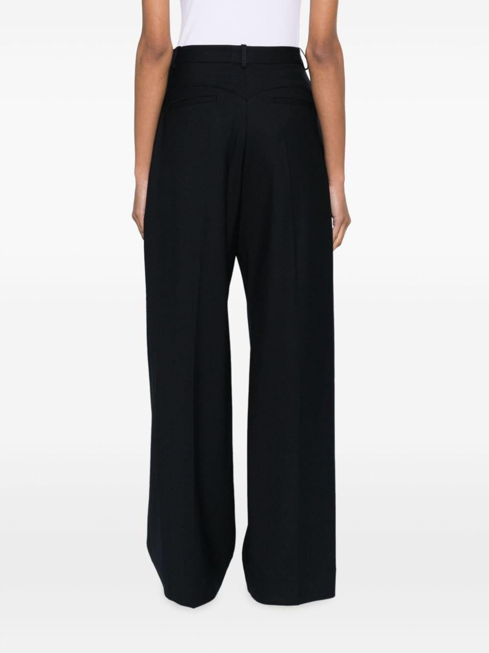 pleat-detailing wide-leg trousers 1124WTR005117A 3256 VICTORIA BECKHAM 