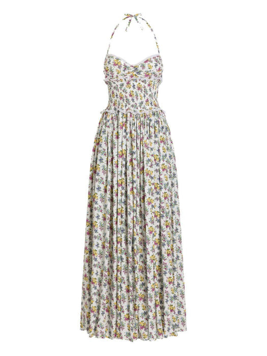 floral ruffled maxi dress F60GHT HS5T9HA5XL DOLCE & GABBANA 