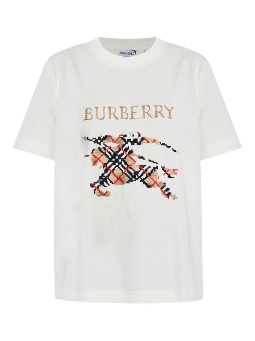 check-motif graphic T-shirt 8110955 B7078 BURBERRY 