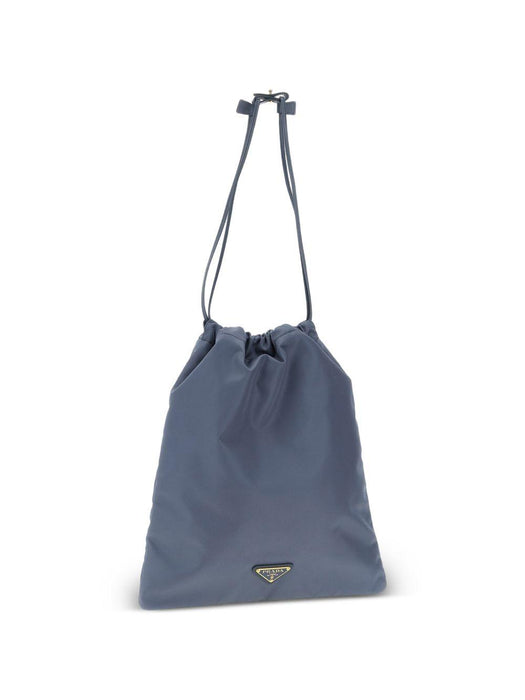Logo-plaque drawstring shoulder bag 1NK001 2HG6F0D57 PRADA 