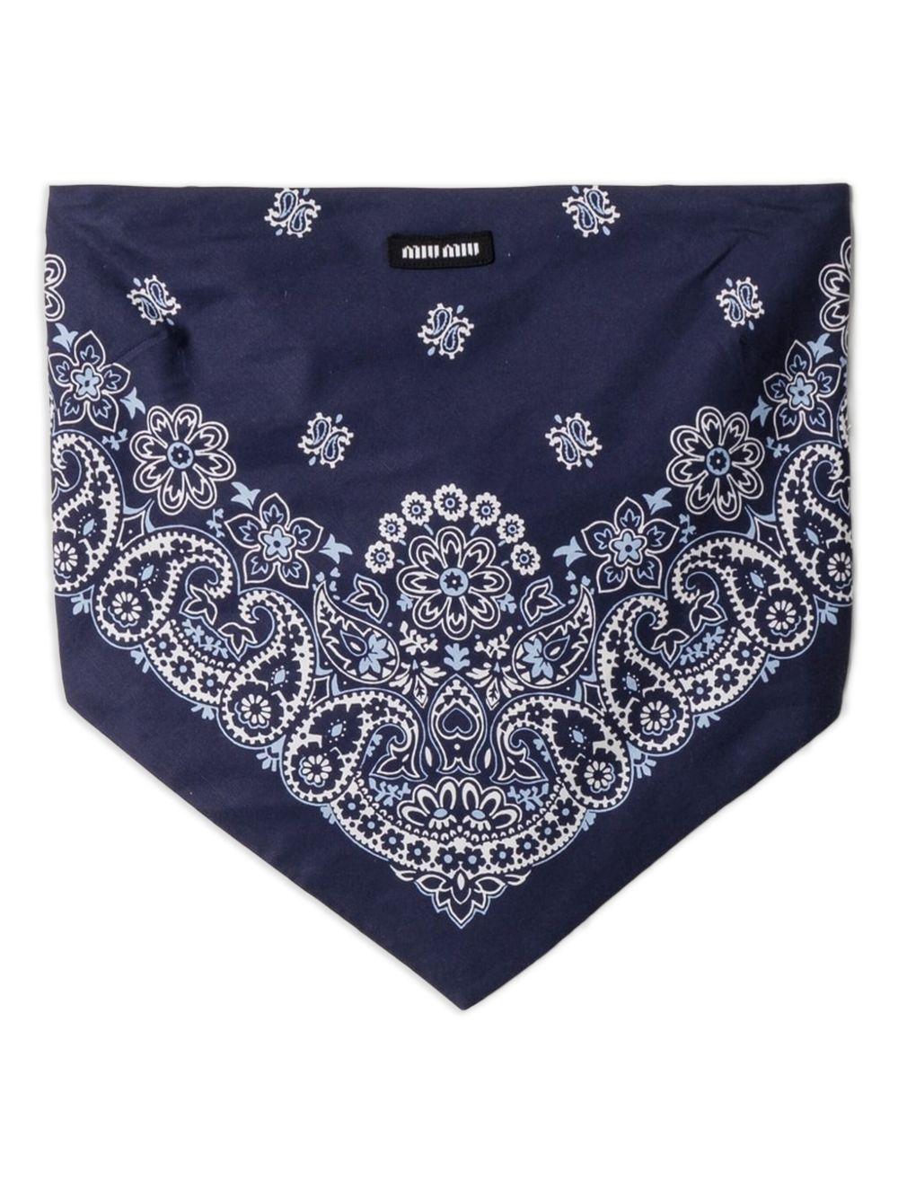 poplin bandana top MT2008 S OOO 17QIF0QV9 MIU MIU 