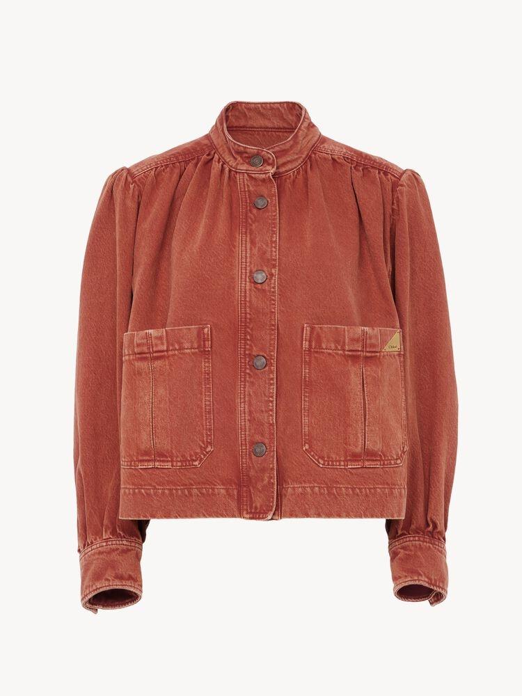 High-neck gathered Jacket CH26ADV09255 237 CHLOÉ 