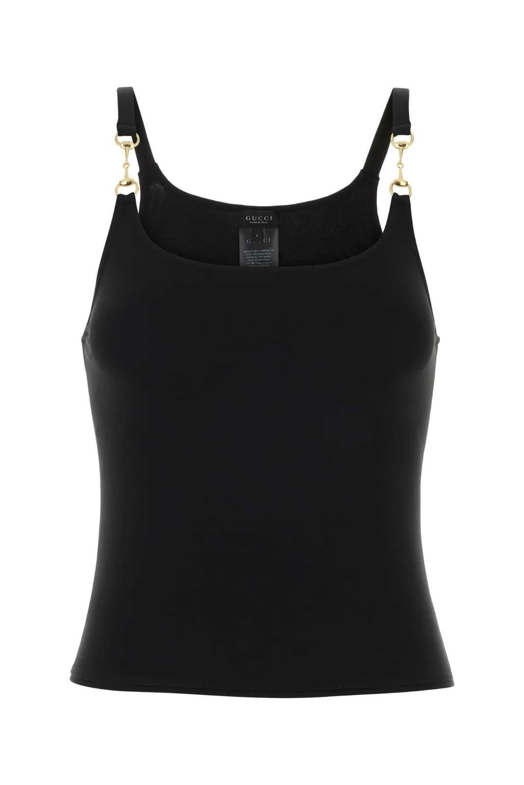 Horsebit Crêpe Jersey Top 872686 XUAPP 1000 GUCCI 