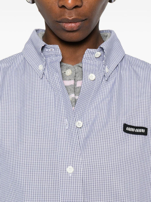 button-fastening shirt MK1659 S OOO 1805F0008 MIU MIU 