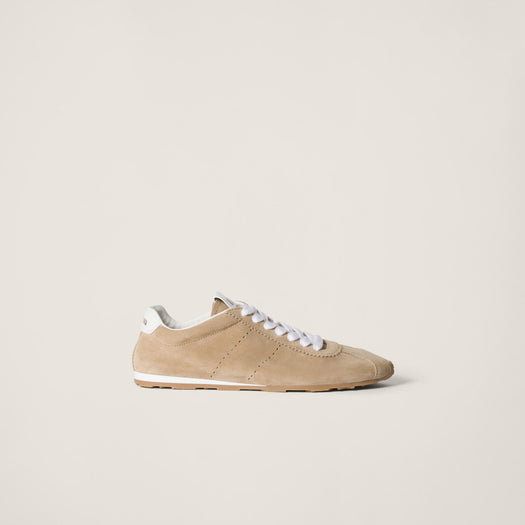 Plume suede sneakers 5E114E F005 054F0F24 MIU MIU 