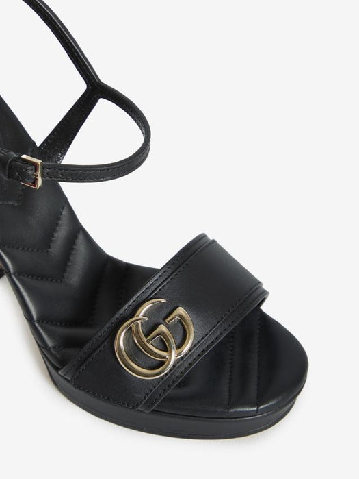 Sandals with platform and double G 853693 A3N001000 GUCCI 