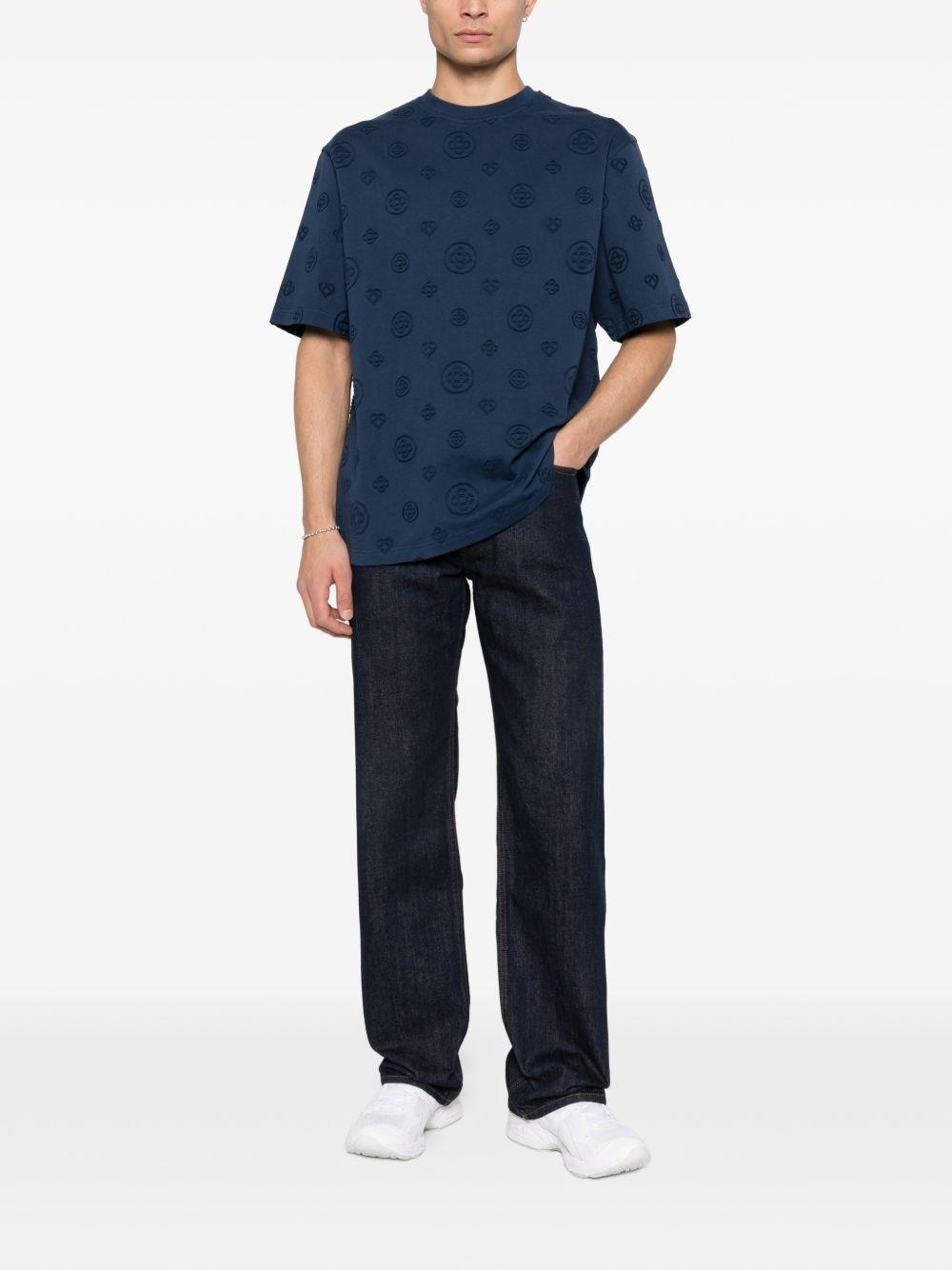 logo-patch jeans M-SP26-TR-330-01 INDIGO CASABLANCA 
