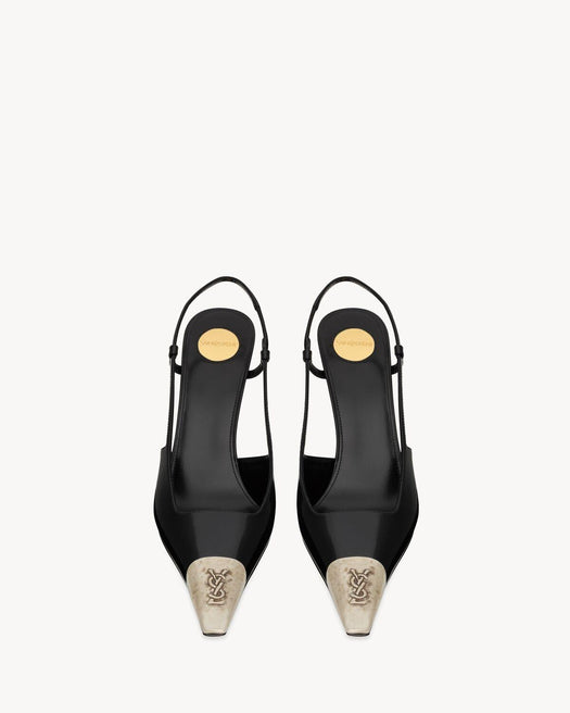 Jeanne slingback pumps 841158 AAFAN1000 SAINT LAURENT 