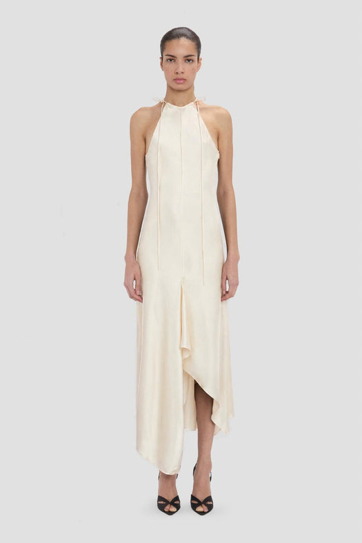 Halter Neck Midi Dress 1326WDR007379C 9890 VICTORIA BECKHAM 