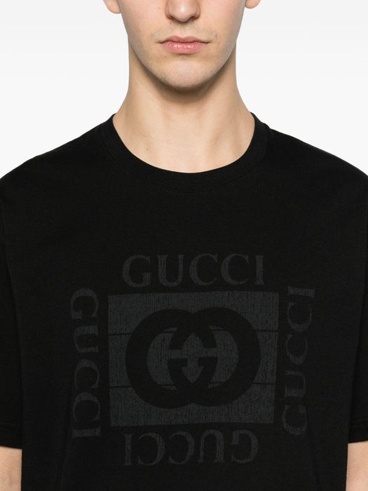 logo-print T-shirt 855021 XJHOD1152 GUCCI 