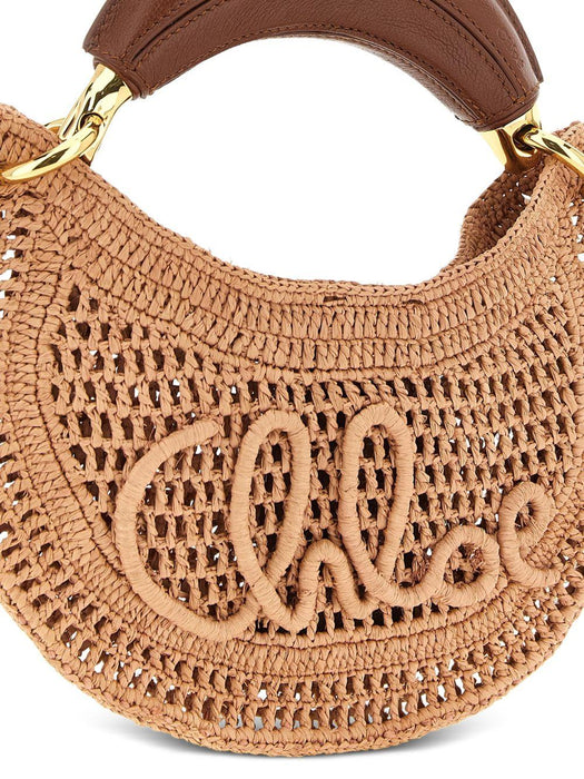 mini Summer Banana raffia tote bag 26UP782P08 24M CHLOÉ 