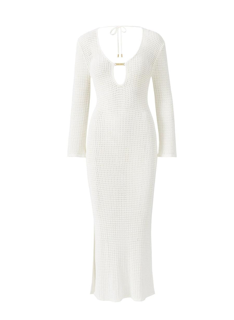 Casey White Dress CASEY CR WHT MELISSA ODABASH 