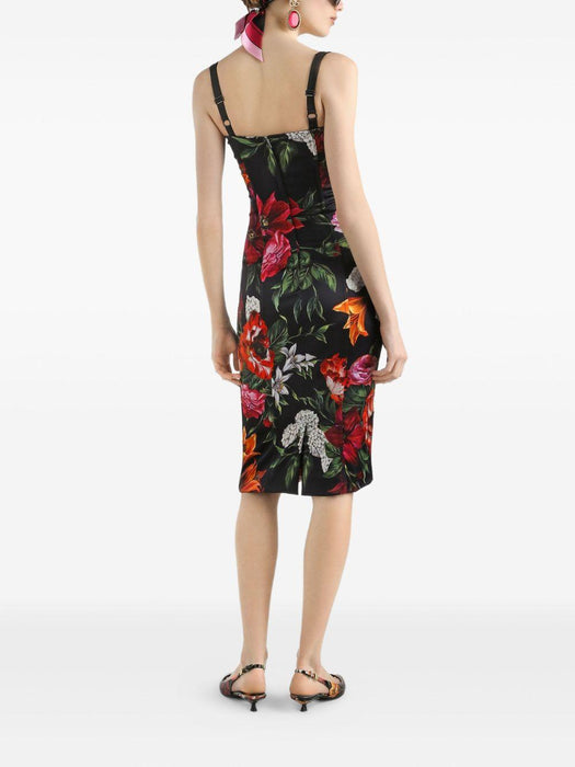 floral-print midi dress F6TZYT FSIB2HN5PB DOLCE & GABBANA 