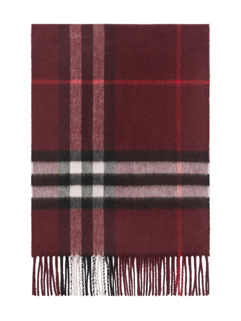 checked cashmere scarf 8112639 A1308 BURBERRY 
