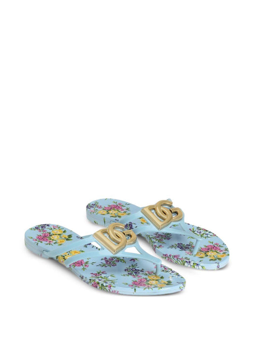 logo floral print flip-flops CW2418 AY850HC5XL DOLCE & GABBANA 