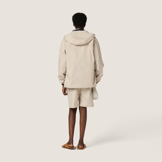 Single-breasted Panama cotton caban jacket MQ0002 S OOO 12NSF0A08 MIU MIU 