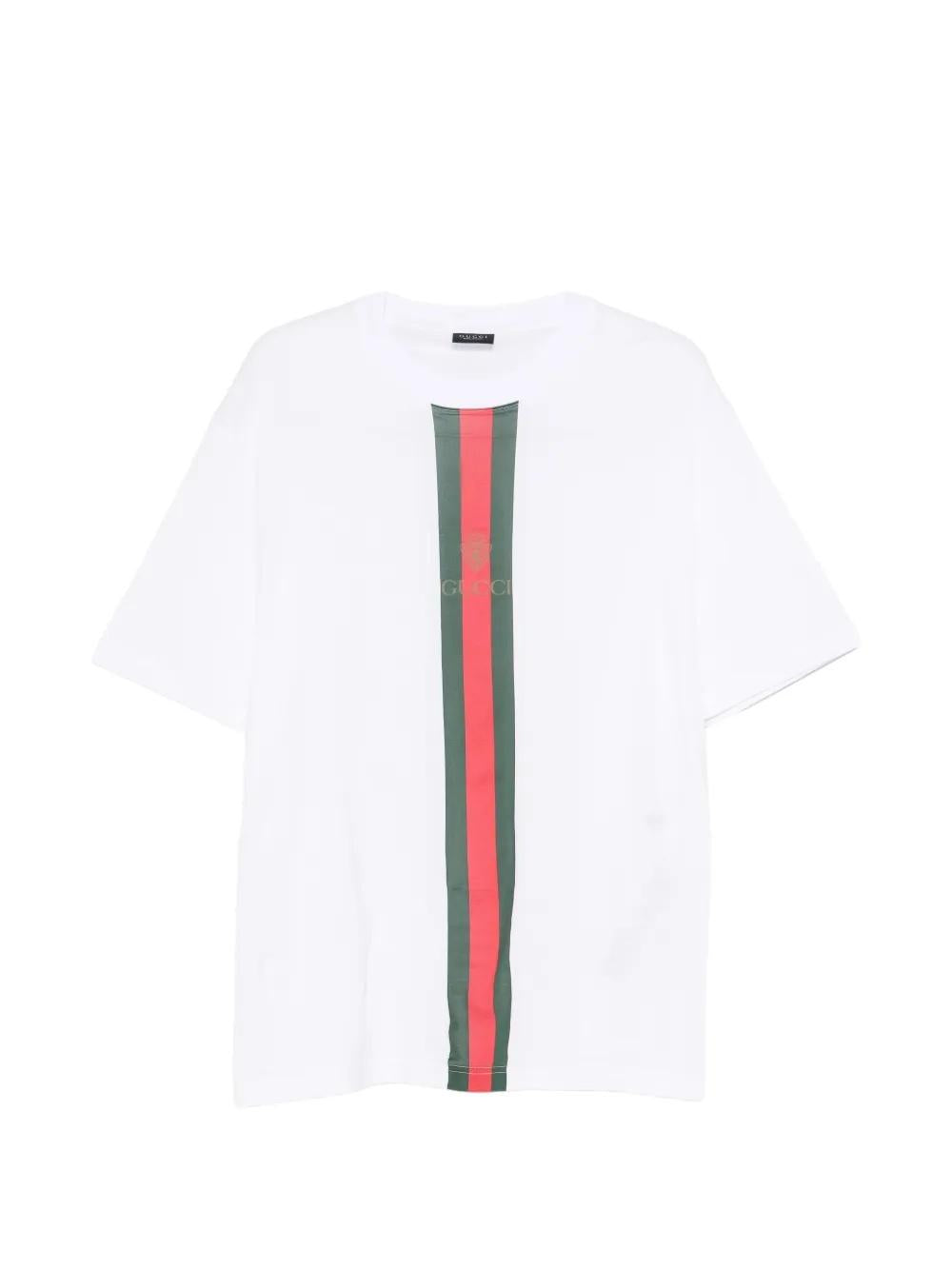 Web-stripe logo-print T-shirt 864626 XJHYA9066 GUCCI 