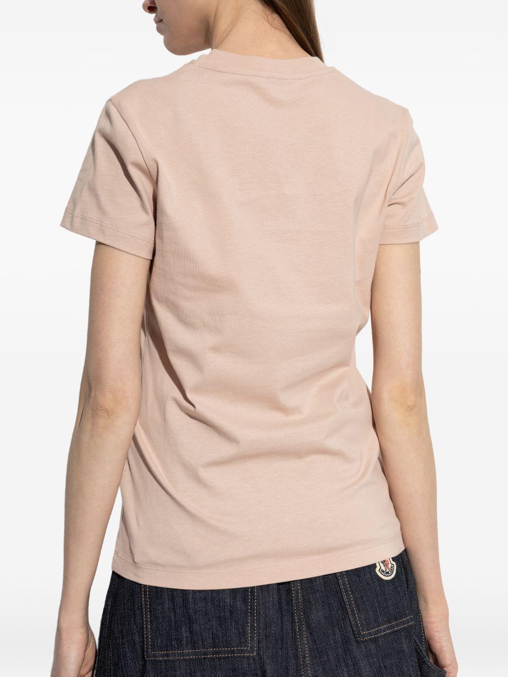 Logo-appliqué T-shirt L10938C00061 89AUO51V MONCLER 