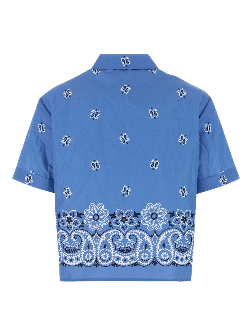 paisley-print poplin shirt MK1951 S OOO 17XXF061M MIU MIU 