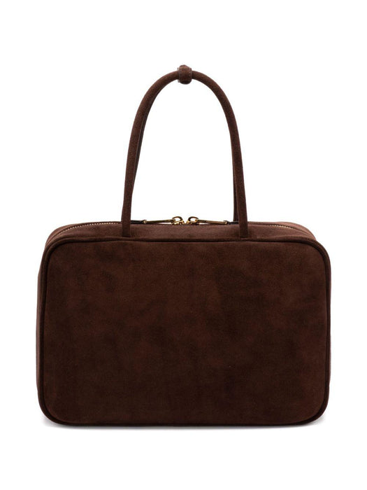 Beau logo-debossed suede bag 5BB117 V MON 2CSSF0003 MIU MIU 