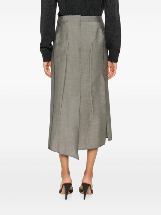 Pressed Tailored Midi Skirt 1326WSK007362C 9889 VICTORIA BECKHAM 