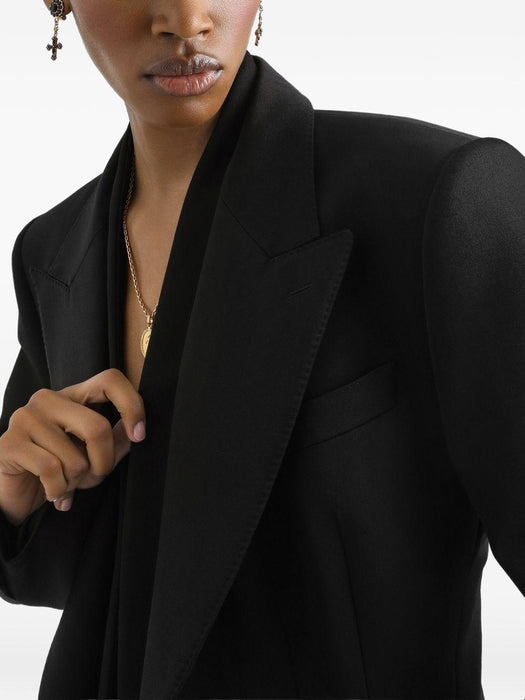 Sicilia double-breasted jacket in wool gabardine F29WLT FU21EN0000 DOLCE & GABBANA 