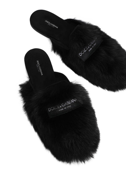 fur mules CI0224 A9Y9380999 DOLCE & GABBANA 