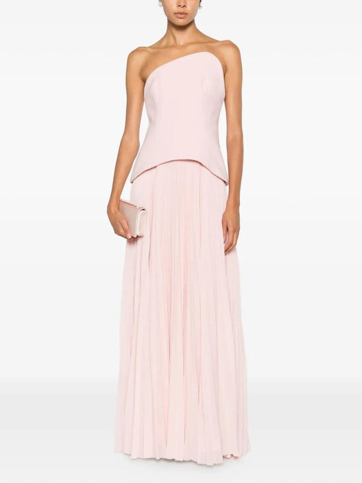 Britt Maxi Dress OS44017 PALE PINK SOLACE LONDON 