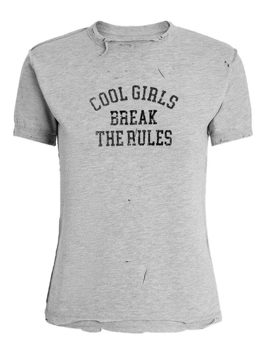 distressed slogan-print T-shirt F8V89T GDDGHS9000 DOLCE & GABBANA 