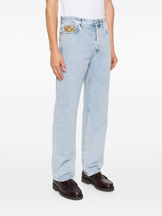 GG canvas insert jeans 835219 XDDCY4452 GUCCI 