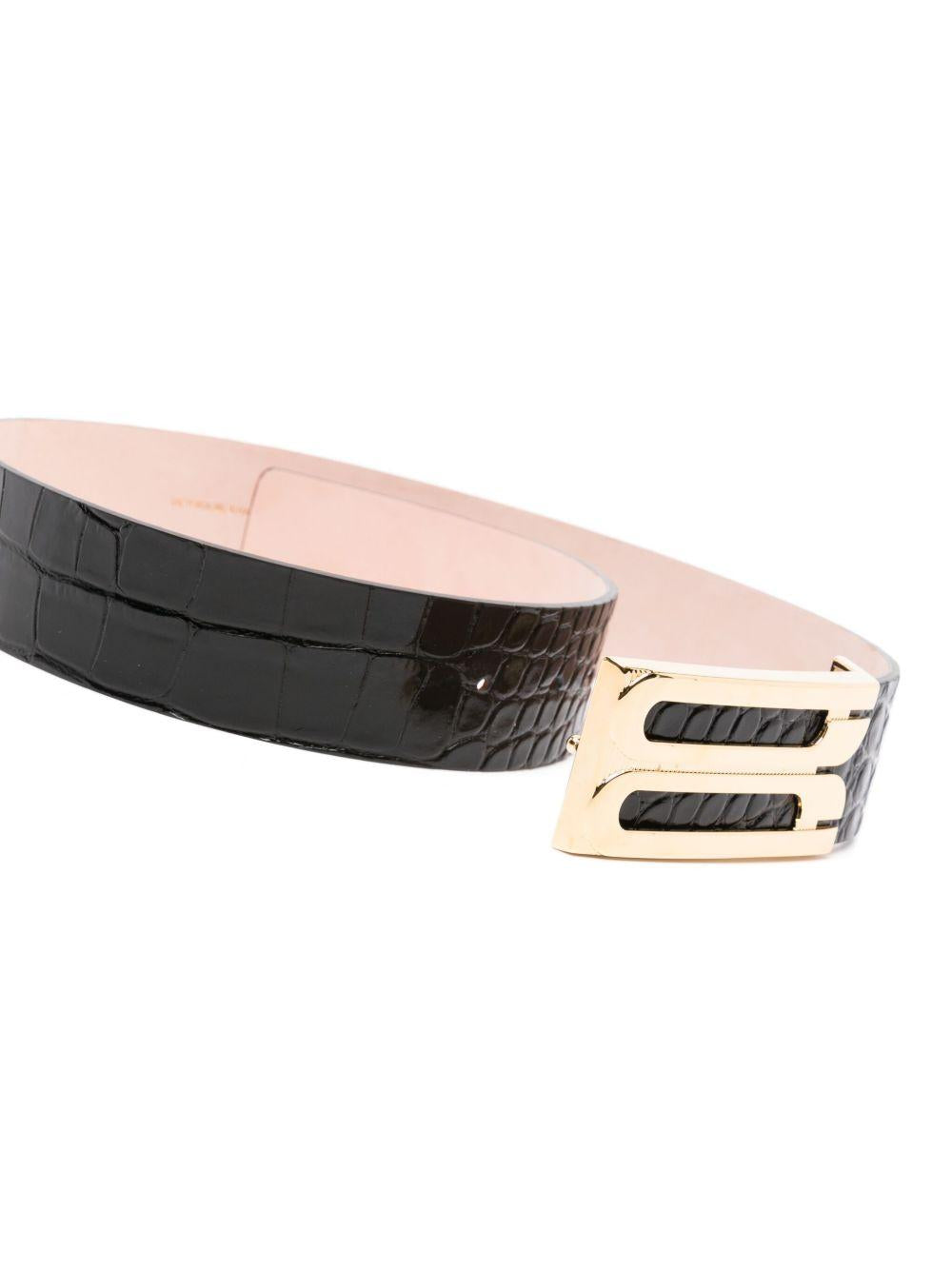 logo-plaque leather belt 1324ABL005785A 1 VICTORIA BECKHAM 