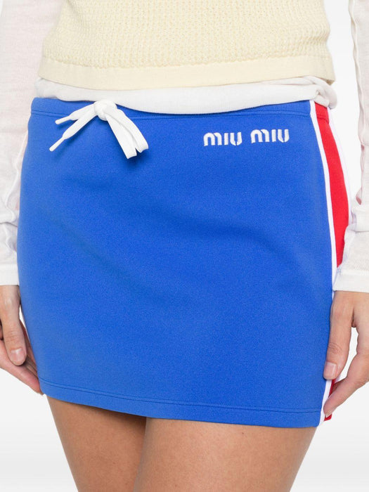 logo stripe mini skirt MMG584 S OOO 148OF0Q0U MIU MIU 