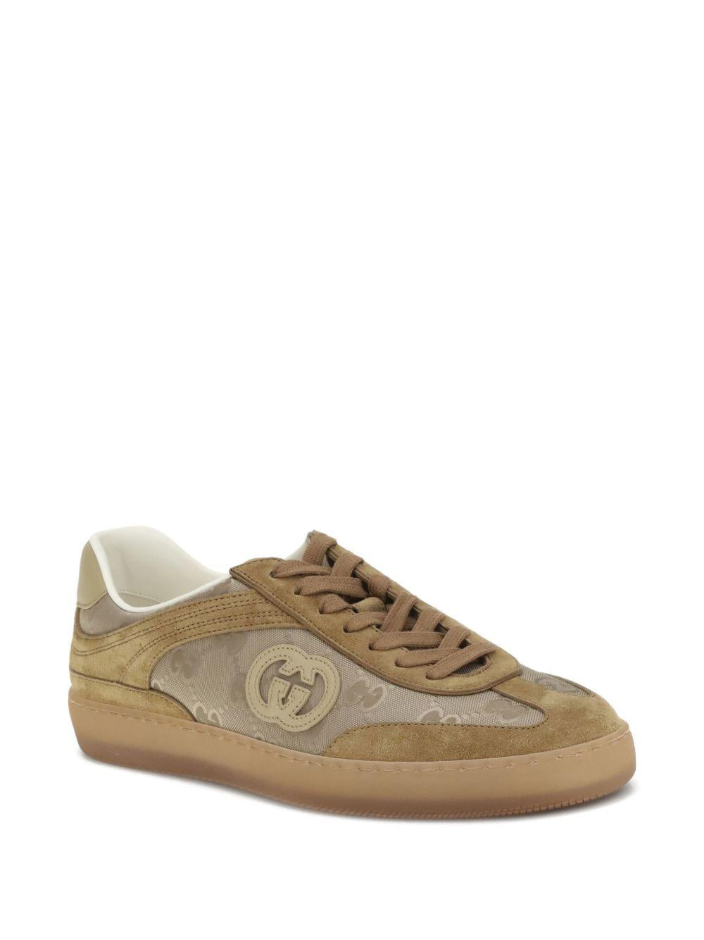 G74 logo-patch suede sneakers 813686 AAEX59547 GUCCI 