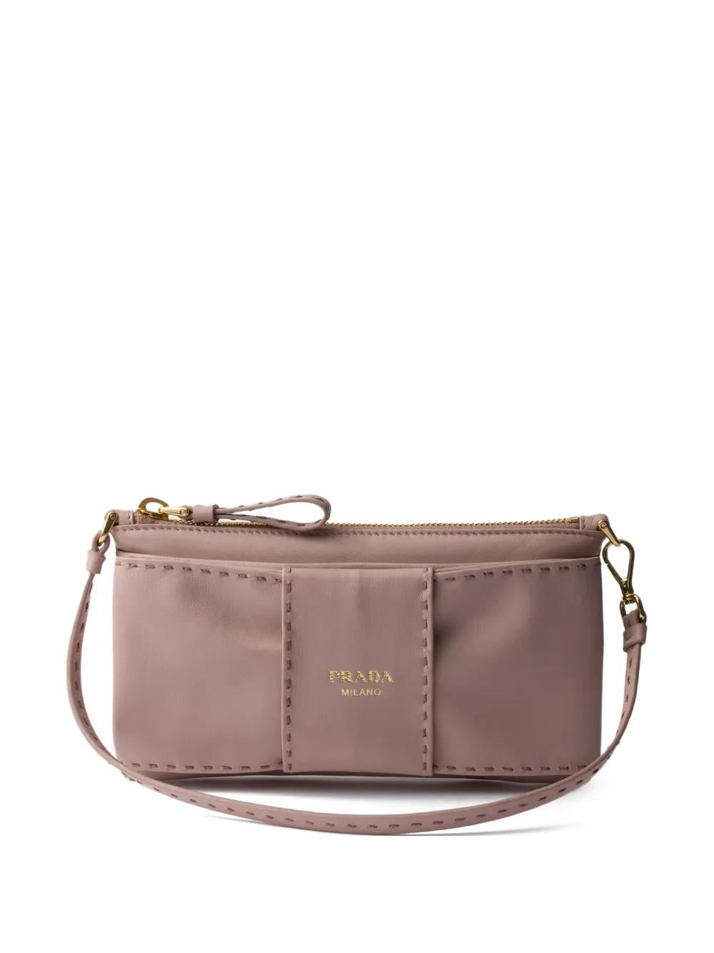 Nappa-leather Zipper Pouch<BR/> 1MB082 2DX8F0D91 PRADA 