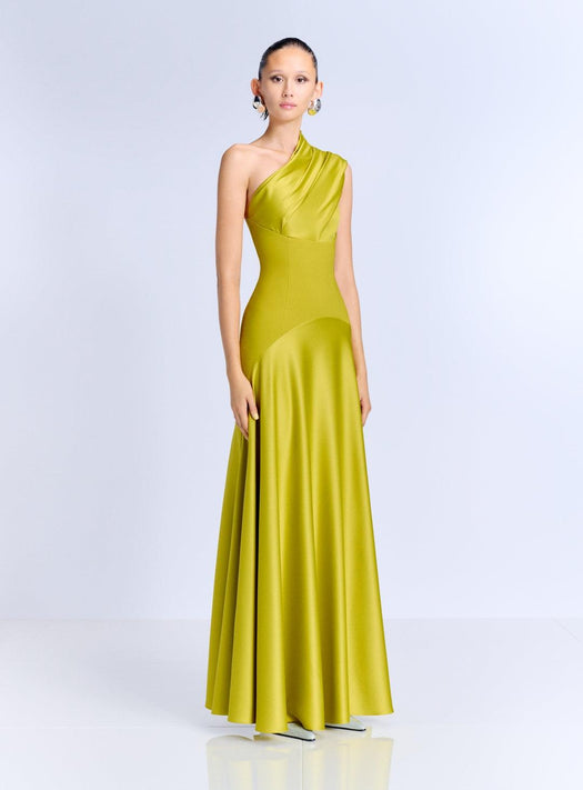 Gabriela Maxi Dres OS48013 CHARTREUSE #318 SOLACE LONDON 