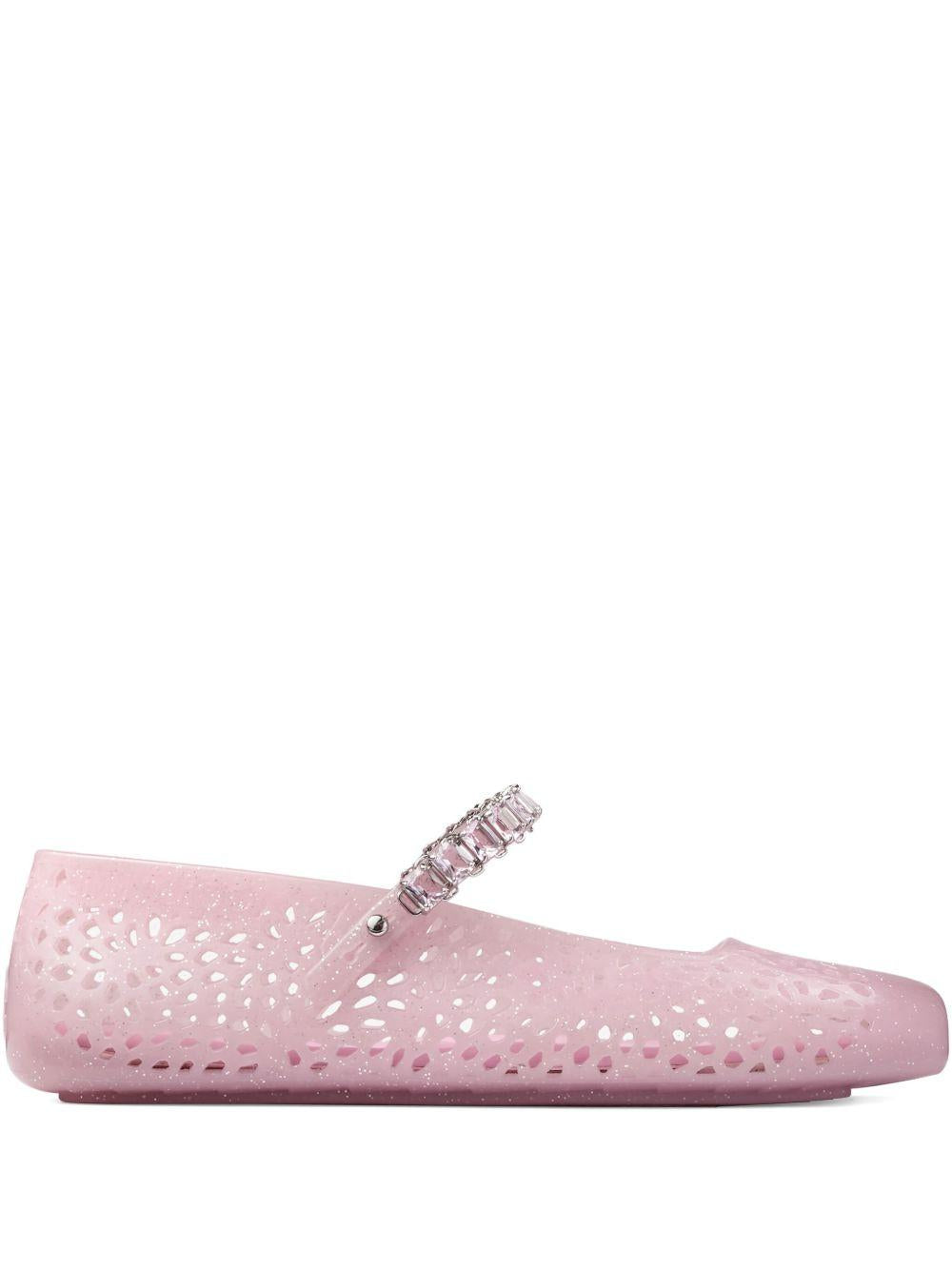 Jelly ballet flats THE JELLY NTX COTTON CANDY/SILVER MIX/COTTON JIMMY CHOO 