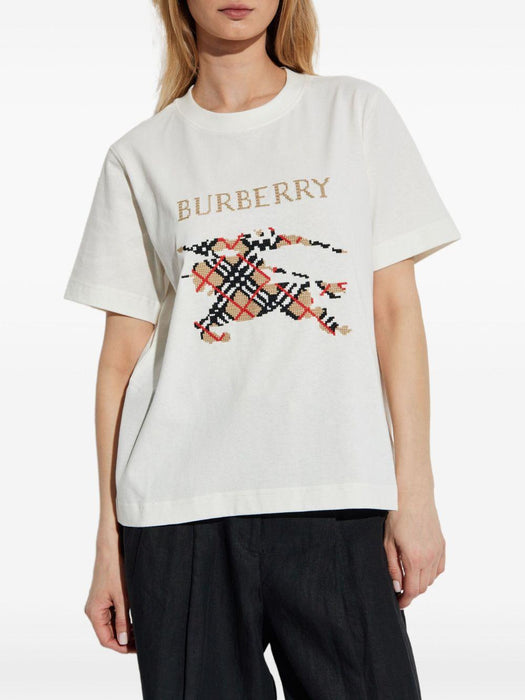 check-motif graphic T-shirt 8110955 B7078 BURBERRY 