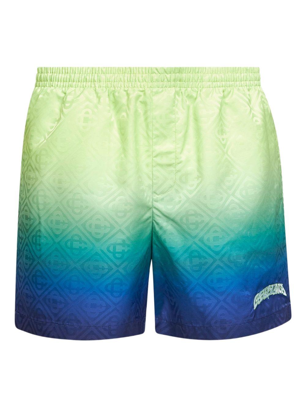 monogram logo-embroidered swim shorts M-SP26-TR-224-03 GRADIENT CASABLANCA 