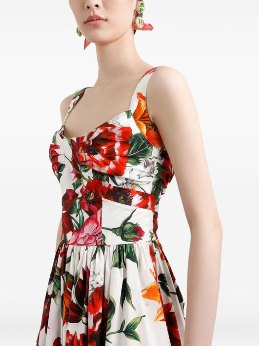 floral-print midi dress F6TVJT HS5TQHA5PB DOLCE & GABBANA 